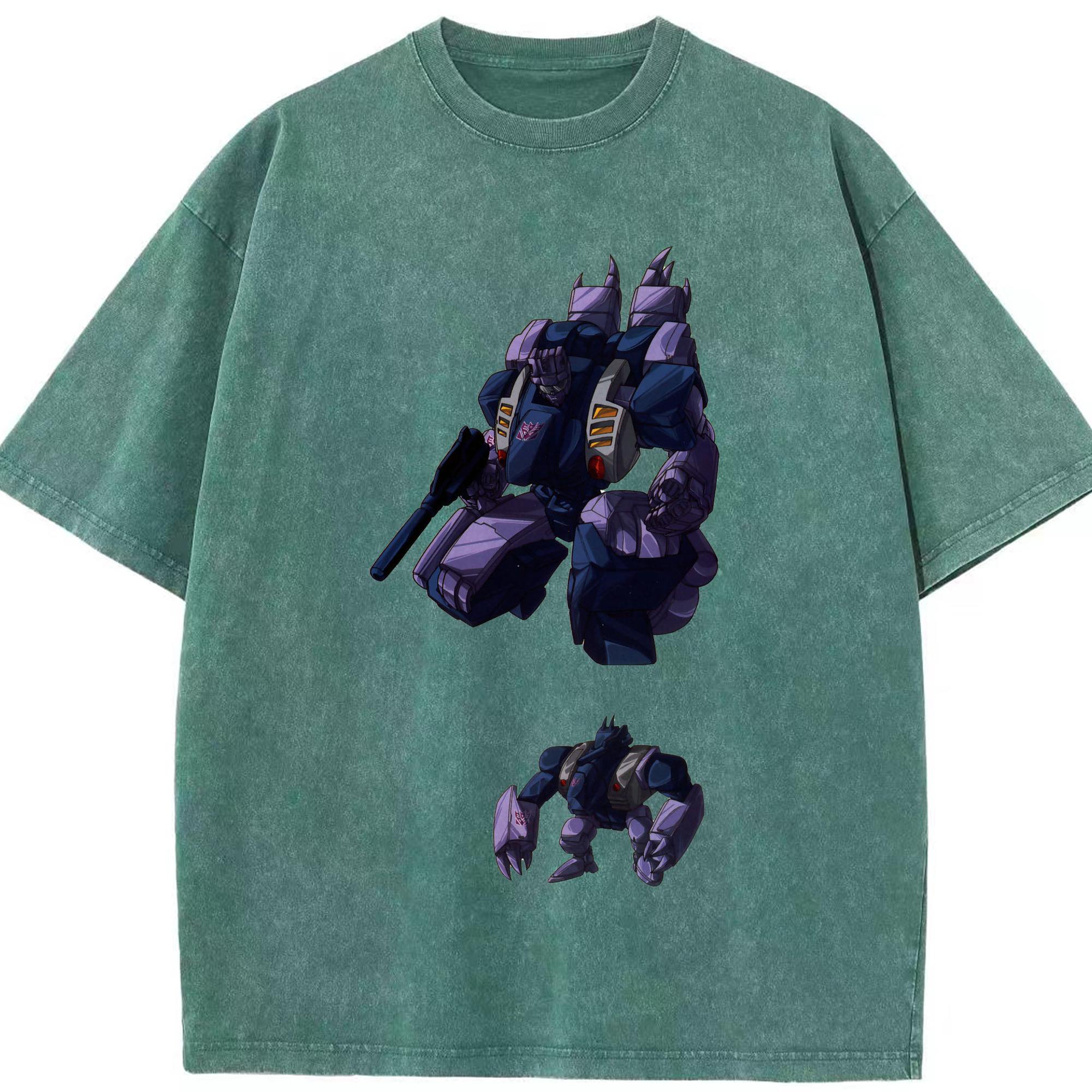 （画像用）  綿100% ヴィンテージ風 半袖Tシャツ（フロントプリント）